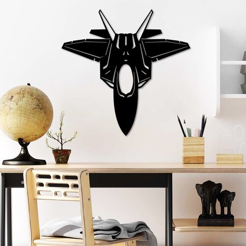 Wallity zidna dekoracija F-22 raptor, 57 x 56 cm, crna Cene