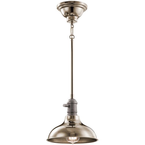 Elstead Lighting Elstead Cobson 1-lučna mini kupolasta stropna viseča svetilka, polirani nikelj, E27, (22098626) Cene