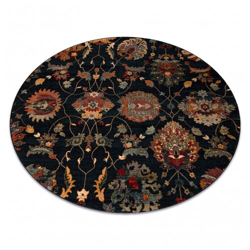 RugsX Preproga volna OMEGA LATICA krog rože temno modra cercle 135 cm, (5000374986) Cene