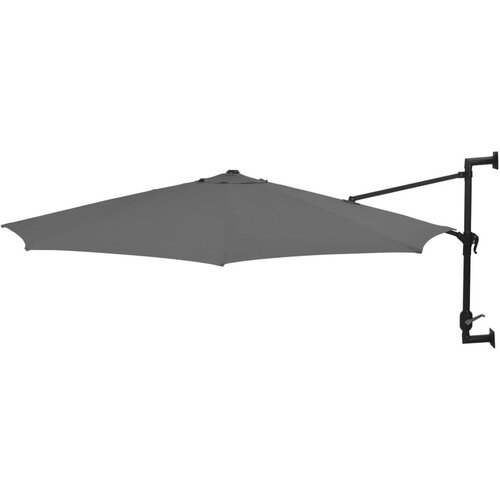  Stenski senčnik s kovinskim drogom 300 cm antraciten, (20609586) Cene