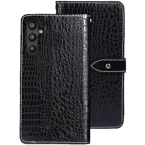 INORCO IDEWEI Za Samsung Galaxy A34 5G telefon preklopna usnjena denarnica ovitek s stojalom s krokodiljo teksturo proti padcu, (22035713) Slike
