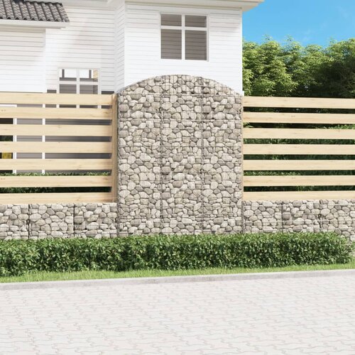  Gabionska ko&scaron;ara s lukom 150x50x200/220 cm pocinčano željezo Cijene