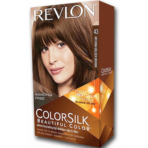 Revlon colorsilk farba za kosu 43 srednje zlatno braonkasta Slike