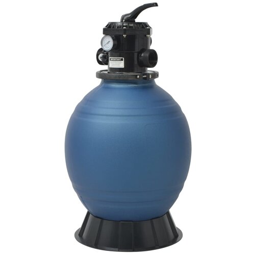 VidaXL Bazenski pe&amp;scaron;čeni filter s 6-pozicijskim ventilom moder 460 mm Slike