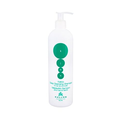 Kallos Cosmetics kjmn deep cleansing foaming face wash &amp;scaron;ampon za mastne lase in lasi&amp;scaron;če 500 ml za ženske Slike