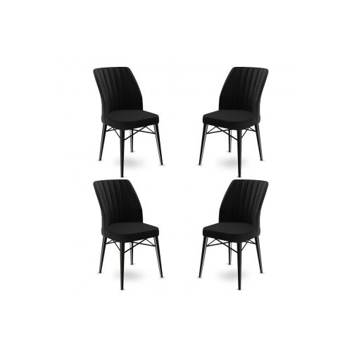 Hanah home Set od 4 trpezarijske stolice Flex crne boje Cijene