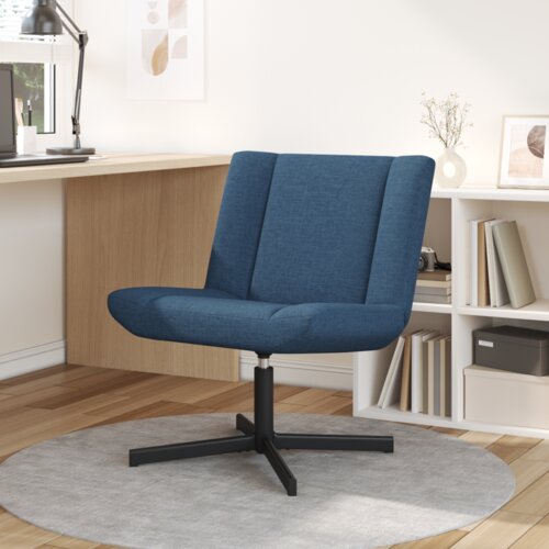  Vrtljiv stol Modra 63 x 75 x 76 cm blago, (5000288953) Cene