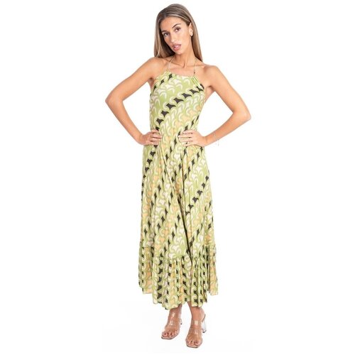 Isla Bonita By Sigris Dolge obleke Dolga Midi Obleka Rumena Slike