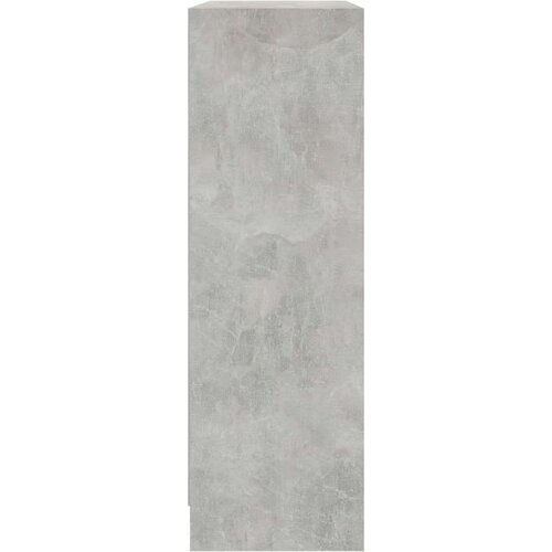 VidaXL Polica za knjige boja betona 80x24x75 cm konstruirano drvo Slike