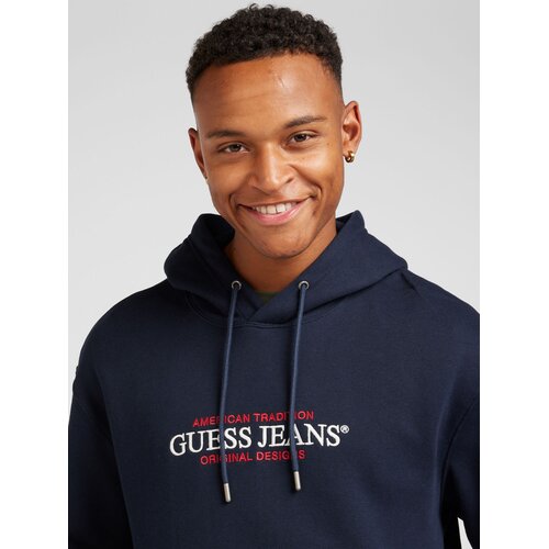 Guess Jeans Sweater majica morsko plava / crvena / bijela Slike