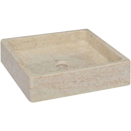 vidaXL Umivaonik krem 40 x 40 x 10 cm mramorni Cijene