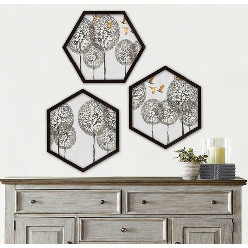 Wallity Uokvirena slika 6GEN169620, 35x35 cm, 3 dijela Cijene