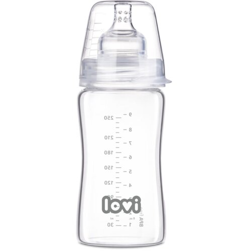 Lovi Glass staklena bočica za bebe 3m+ 250 ml Slike