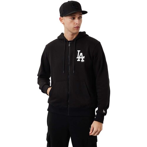 New Era Športne jope in jakne MLB League Los Angeles Dodgers Essential Zip Hoodie Črna Cene