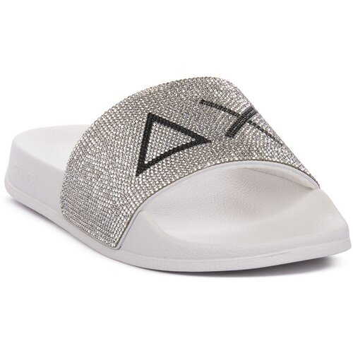 Sun68 Natikači 01 SLIPPERS STRASS LOGO Bela Slike