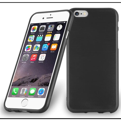 Cadorabo Ohišje, združljiv z Apple v črni barvi - zaščitni pokrov, narejen iz fleksibilnega silikona TPU v brušenem dizajnu, (20569562) Cene