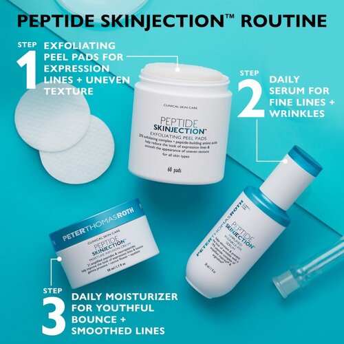 Peter Thomas Roth Peptide Skinjection&amp;trade; Amplified Wrinkle-Fix Serum Refillable intenzivni serum za učvr&amp;scaron;ćivanje za trenutno zaglađivanje bora punjivo 3 Slike