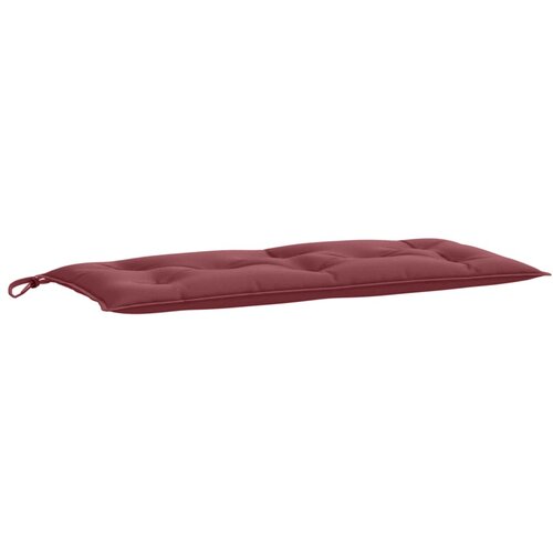  Jastuci za vrtnu klupu 2 kom Crvena vina 100x50x7 cm tkanina Slike