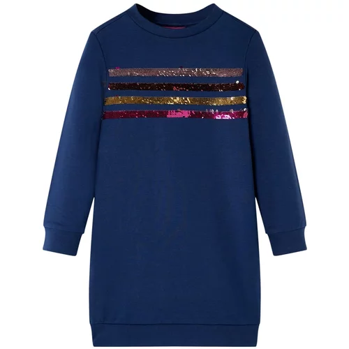 vidaXL Otroški pulover mornarsko modra 128