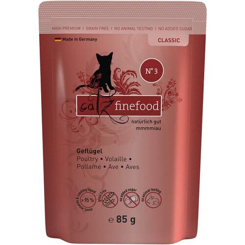Catz finefood Varčno pakiranje 16 x 85 g - Perutnina Slike