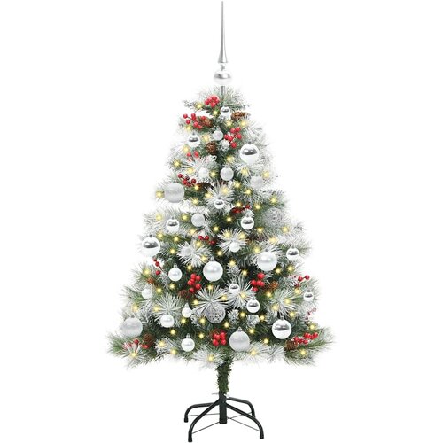  Umjetno božićno drvce S LED lampica Zelena i bijela 120 cm Slike