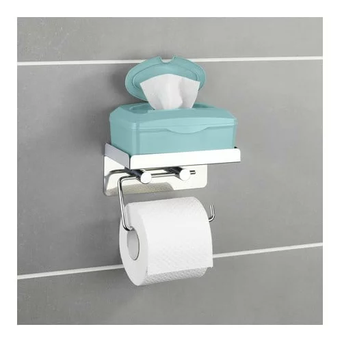 Wenko samostojeći držač za toaletni papir s prostorom za odlaganje wenko