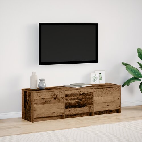 vidaXL TV omara z LED, starim lesom 140x34x40 cm iz umetnega lesa Cene
