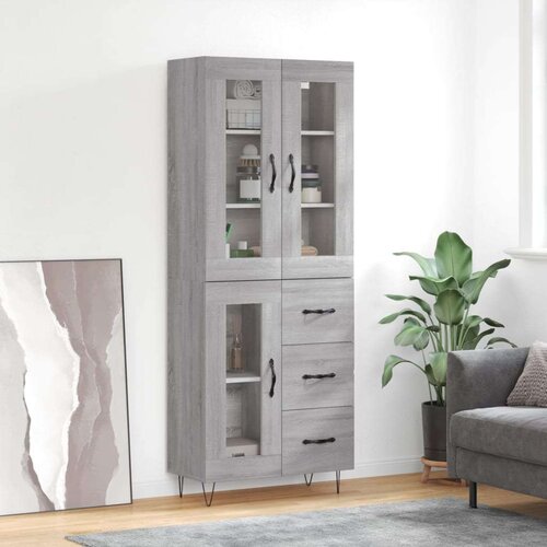  Visoka komoda siva sonome 69 5x34x180 cm od konstruiranog drva Slike