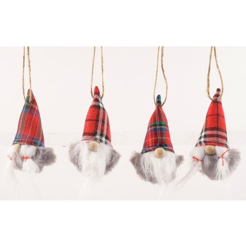 Viter novogodišnji ukras patuljak tartan Cene
