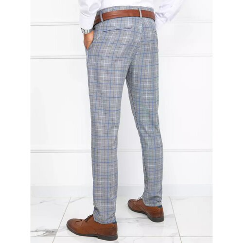 DStreet Light gray men's trousers UX3791 Slike