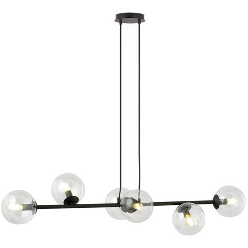  Visilica na sajli ROSSI 6xE14/10W/230V crna/prozirna Cene