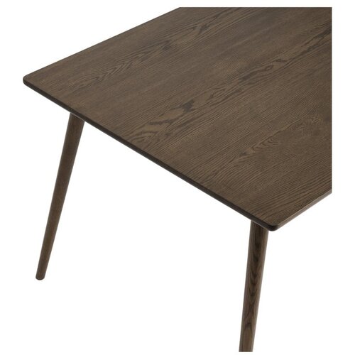 Unique Furniture Rjava raztegljiva jedilna miza z mizno plo&amp;scaron;čo v hrastovem dekorju 150x90 cm Barrali &amp;ndash; Slike