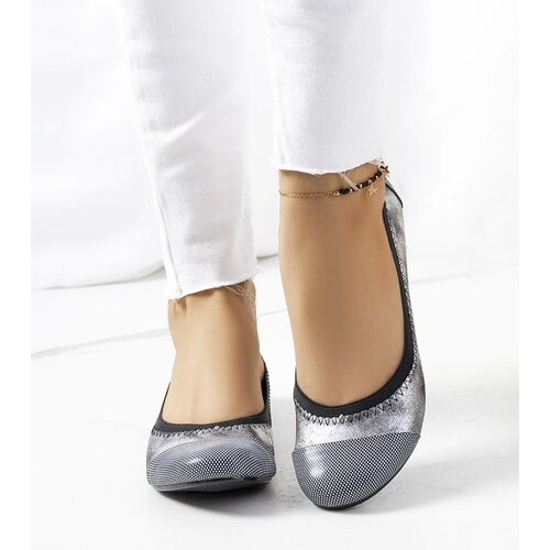 Gemre Silver polka dot ballet flats Marlin Cene