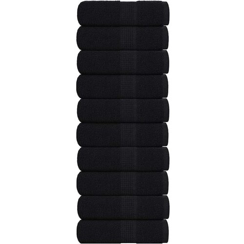  Ručnici za pranje FROGN 10 kom crne 30x30 cm 360 g/m² Cene