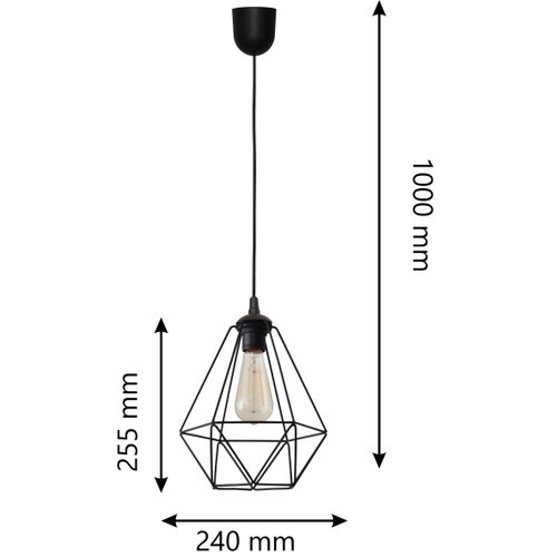  Luster na sajli KARO 1xE27/15W/230V Slike