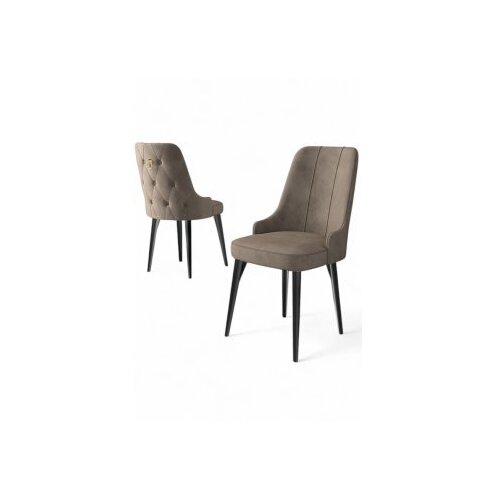 Hanah home Newa set stolica, 46x94x46 cm, 2 dijela, Smeđe-smeđa Cene