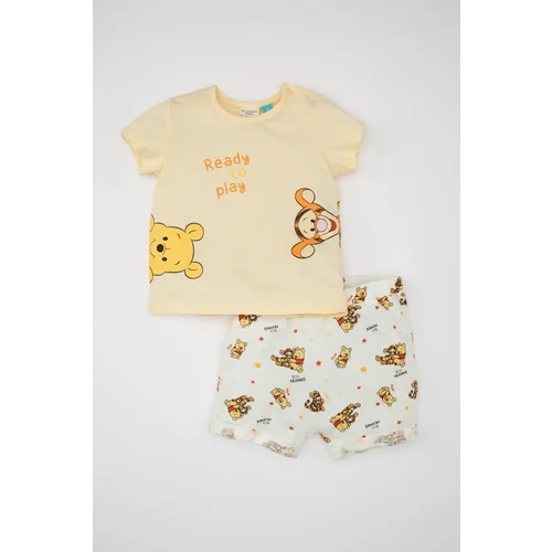 Defacto Baby Boy Disney Winnie The Pooh Cotton T-Shirt Shorts 2 Piece Set