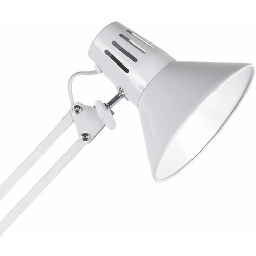  Stona lampa sa stezaljkom WORKER 1xE27/10W/230V bela Slike
