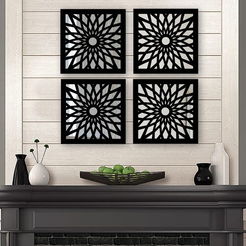 Wallity Set ogledala SYH1310951444, crni Cene