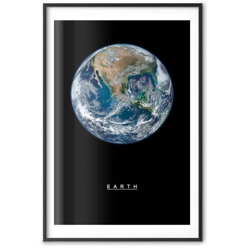  Plakat - Earth 60x90 Crni okvir s margom Slike