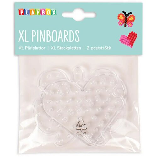 Playbox Set od 2 podložaka za peglanje perlica u obliku srca i leptira Slike