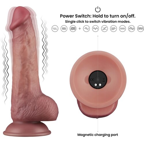 Lovetoy 2025 Vibracijski Penis Lovetoy Dual Density Power 21,5 Cm Slike