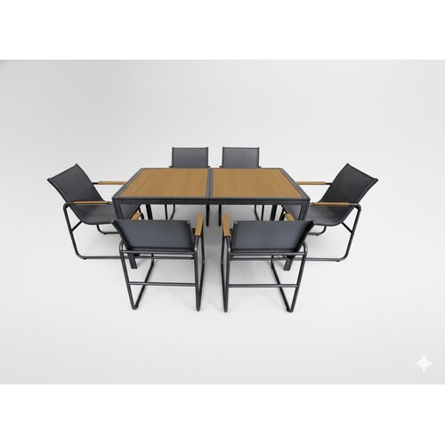  Vrtni jedilni set Javor (antracit, stol i 6 stolov) Cijene