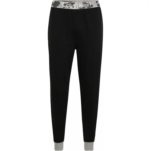 Calvin Klein Underwear Pidžama hlače dimno siva / svijetlosiva / tamo siva / crna / bijela