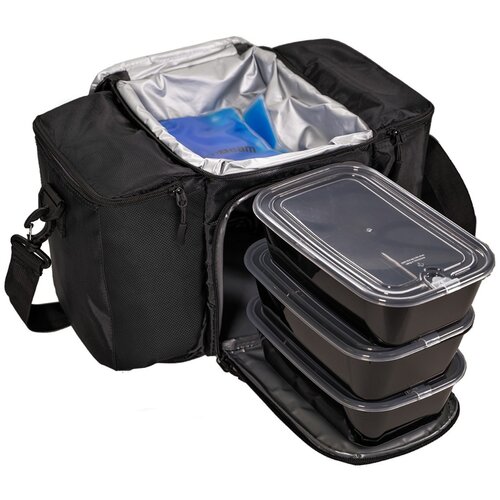 GymBeam Torba za hranu Advanced Prep Black Slike