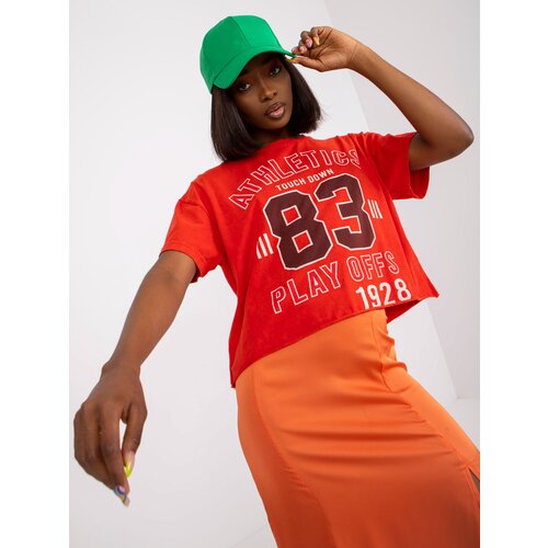 FANCY T-shirt-FA-TS-7684.86-red Cene