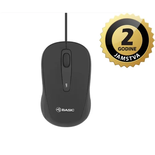 Tellur miš mini, žičani, USB, optički, 1600DPI, 4 tipke, crni 491011