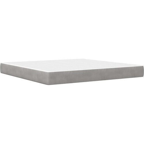  Okvir kreveta s madracem Svijetlo siva 200 x 200 cm Bar&amp;scaron;un Slike