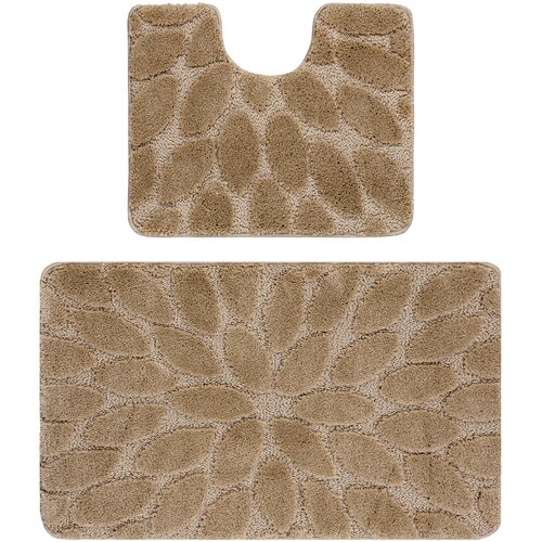 RugsX Preproge Dvodelni kopalni&scaron;ki set preproga SUPREME STONES, 60x100 cm Bež Cene
