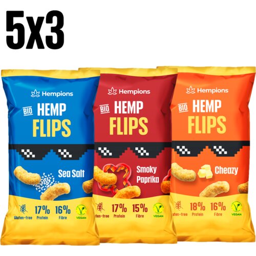 BIO Hemp Flips Trio - 15 x 70 g Slike